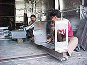 Workers in a Sheet Metal Industry - kullu Valley